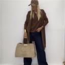 gilet lungo con frange place